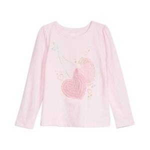 Epic Threads 2T Ballerina Pink Cherry Hearts Tee